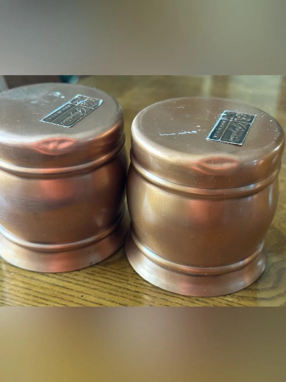 Gregorian Copper Mugs - Set of 4 - Vintage -  Made in the USA -Circa 1960’s/70’s